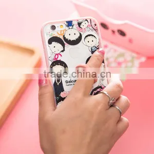 Rotate 360 Degrees Mobile Phone Ring Stent Plastic Finger Ring Mobile Cases of Tpu Case Smartphone Cell Phonecase for Samsung s7 thumbnail-3