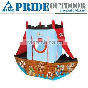 Foldable Beach Pirate Ship Children Indoor Outdoor Play House Child Kids Pirate Tent thumbnail-1