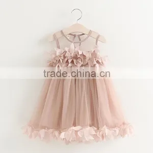 The Most Popular Special One-piece Knitwear Casual Dress, Peach Elegant Girls Ruffle Wedding Dress, Kids Prom Gown Dress Party thumbnail-3