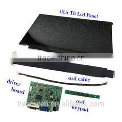 12.5- Inch Operational Panel Display (TWS125DHW-I) With Lcd Driver Board Kits thumbnail-1
