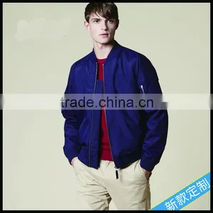 Custom Simple Men Baseball Jacket , Blank Men Jacket thumbnail-1