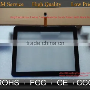 7 9 10 10.1 10.4 12.1 13.3 14.1 15 15.6 17 18.5 19 21.5 22 Inch Flat 4 Wire Resistive Touch Screen Panel With Black Frame thumbnail-2