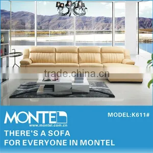 Leather Corner Sofa Set With Chaise Lounge thumbnail-6