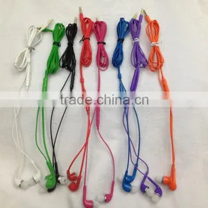 In-ear Flat Cable Earphone With Mic and Remote Control for Samsung Galaxy s4 thumbnail-1