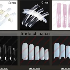 White/Nature Stiletto Square Beauty Nail Tips, Clear Glaze Nail Tips,Glaze Nail Tip,Longest Clear Stiletto Square Beauty Tips thumbnail-1