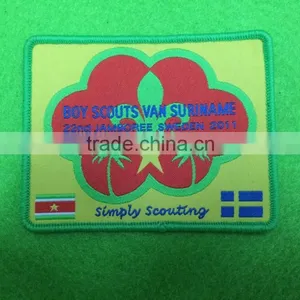 Custom and Design High Quality Logo Woven Patch for Garment in Dong Guan thumbnail-1