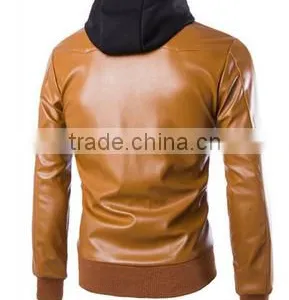 Men's Trendy PU Jacket thumbnail-1