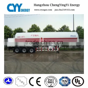 30cbm Capaciy Transporter Cryogenic Liquid Gas Tank Lng Semi Trailer thumbnail-1