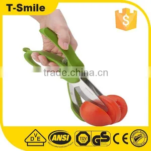 Multi Vegetable Scissors Green Color Tomato Cutter Kitchen Shears thumbnail-1