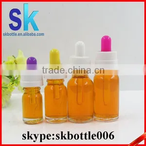 1oz Clear Glass Bottle With Dropper thumbnail-1