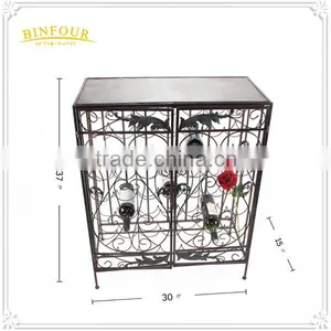 Metal Decorative Wall Mounted Wine Holder Wine Bottle Display thumbnail-2