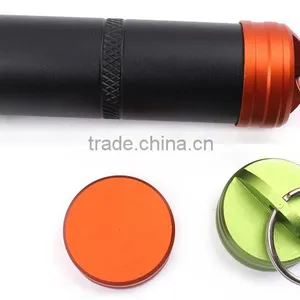 FDA Standard Custom Logo Metal Mini Capsule Keyring thumbnail-6