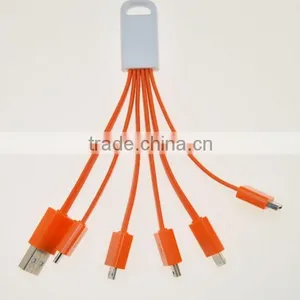 Multi-function Usb Charger Cable for IPhone 5 for IPhone 4 Micro Mini and Type c thumbnail-1