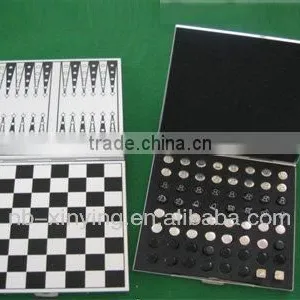 Magnetic Checkers and Chess Set in Aluminum thumbnail-1