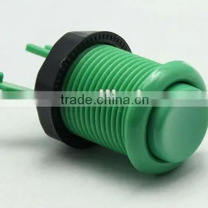 28mm Green Plastic Arcade Game Machine Push Button Switch Electric Pushbutton Switch Single Control thumbnail-1