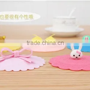 Food Grade Soft Silicone Strong Adsorbability Universal Cup Lids With Animal thumbnail-4
