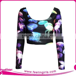Hot Factory Price Cheap Wholesale Blank Plain Crop Tops Quality Choice thumbnail-3
