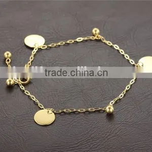 Schmuck Jewelry Tag Charms Stainless Steel Gold Anklets Prices for Women thumbnail-3
