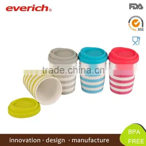 2015 Best Selling Plain White Ceramic Mug With Silicone Lid thumbnail-3