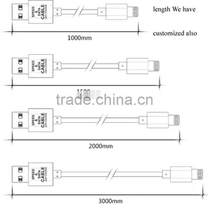 2 In1 Flat Noodle Usb Cable for Iphone & Samsung or Other Smart Phone thumbnail-4