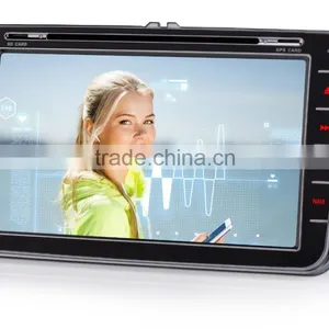 8" HD Car DVD/GPS Mp3 Player Radio Gps MAP For VW PASSAT SEAT Altea Sharan Multivan T5 thumbnail-2