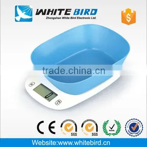ABS Electronic Digital Weight Kitchen Scale With 1Litre Bowl thumbnail-3