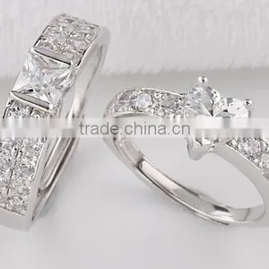 2016 Custom Diamond Engagement Ring 925 Silver Couple Ring, 925 Italian Silver Ring thumbnail-4