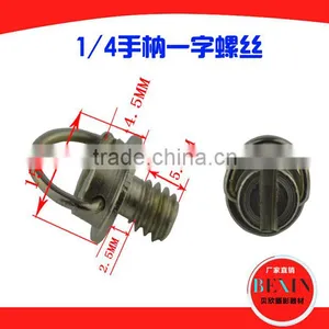 Silver 1/4" C Ring Slotted Screw Convert For Tripod Quick Release Lens Plate Camera Accessories C-ring thumbnail-1