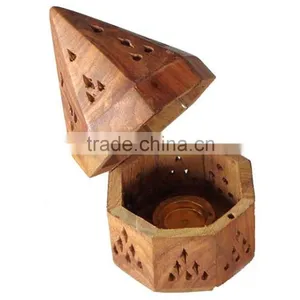 NAUTICAL WOODEN HAND MADE INCENSE BURNER-DESIGNER BURNER-DECORATIVE BURNER NWIB009 thumbnail-1