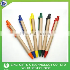 Best Selling Brand Logo Paper Eco-friendly Pen thumbnail-3