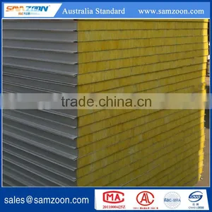 Fireproof and Insulated Metal Faced Fiber Glass Wool Sandwich Panel for Wall Board Quality Choice thumbnail-1