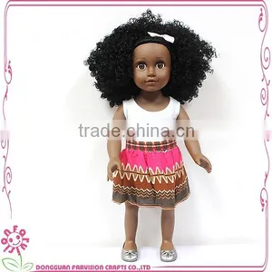 Doll With Afro Hair Style 18 Inch UK Doll OEM 18'' Black Doll With Afro thumbnail-1