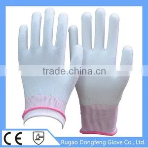 13 Gauge Seamless White Knitted Person Winter Nylon Glove thumbnail-6