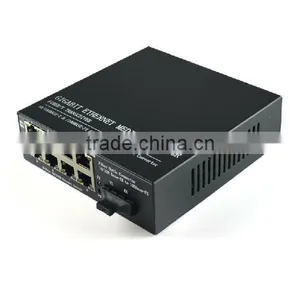 1 Fiber to 8 UTP Unmanaged Optical Switch SM 10/100/1000Mbps Dual Fiber Single Mode Fiber Switch Megabit Ethernet Fiber Switch thumbnail-2