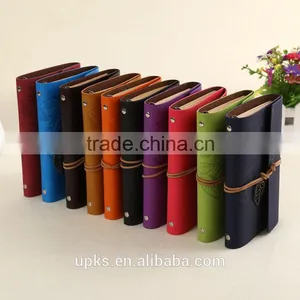 Address Book Spiral School Refillable Leather Bound Journal Hard Cover Notebook thumbnail-1