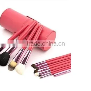 Professional 4 Colors New 12 Pcs Makeup Brush Cosmetic Make Up Brushes Set With Cup Holder Case Kit thumbnail-4