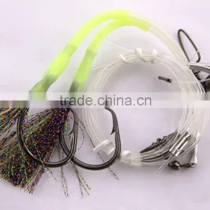 Groper Heavy Duty Rigs Two Flasher 13/0 Recurve Circle Hooks Effective on Other Deep Water Fish thumbnail-4