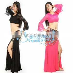 SWEGAL Belly Dance Costumes Top and Skirt Dance Dress Wear SGBDT13062 thumbnail-1