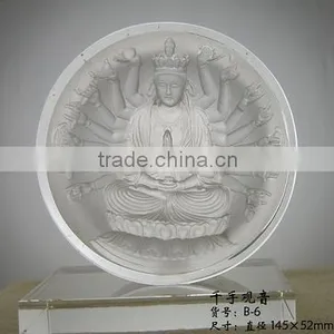 Wholesale Crystal Transparent Buddha Statues thumbnail-1
