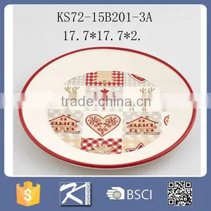 Eco-friendly Stoneware Round Plate thumbnail-3