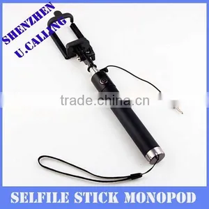 Top Quality Flexible Audio Cable Selfie Stick Folding Monopod For IPhone Smartphone thumbnail-4