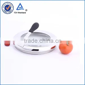 Silver Metal and Tempered Glass Lid thumbnail-1