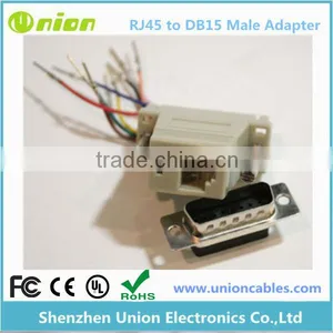 Beige DB 15 Male to RJ45 Modular Adapter thumbnail-1