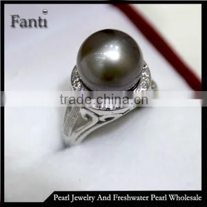 Advanced Pearl Jewelry Natural Pearl Ring Real 925 Silver Ring thumbnail-1