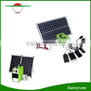10W 20W 30W Mini Solar Home Lighting System / Portable DC Solar Kits for Camping thumbnail-1