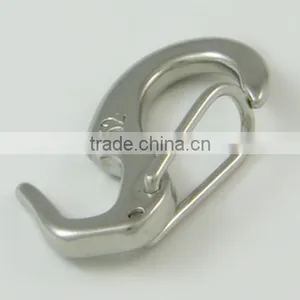 SS Carabiner Spring Snap Hook With Open End thumbnail-1