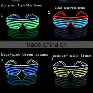 Party Favor China Christmas Decoration Shutter EL Wire Glasses thumbnail-3