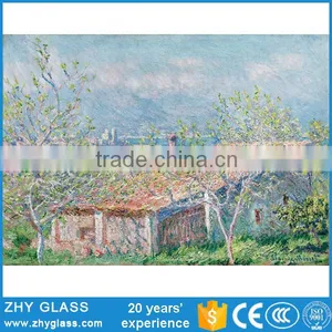 High Qaulity Pattern Glass Natural Scenery Art Painting thumbnail-1