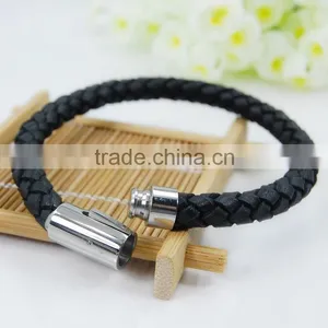 China Wholesale Real Leather And Luxury Leather Bracelet For Men thumbnail-6