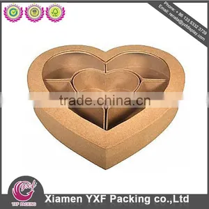 Small Rectangular Gift Bag Promotion Grains Embossing Red Custom Paper Box Heart Shape Paper Box With Window thumbnail-5